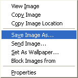 Example of Save As option